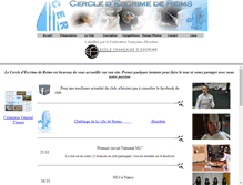 Tablet Screenshot of cercle-escrime-reims.net